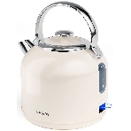 Чайник электрический Candy CK-205 1.7л. 2200Вт слоновая кость корпус: нерж.сталь
