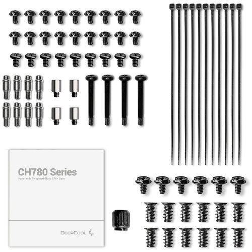 Компьютерный корпус Deepcool CH780 черный (ATX, без БП, ARGb, 4xUSB3.2 Type-A + USB3.2 Type-C) (R-CH780-BKADE41-G-1) MidiTower