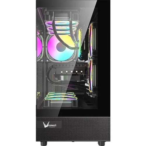 Компьютерный корпус AeroCool/Formula Crystal Z8 черный без БП ATX 9x120мм 7x140мм 1xUSB2.0 1xUSB3.0 1xUSB3.1 audio bott PSU