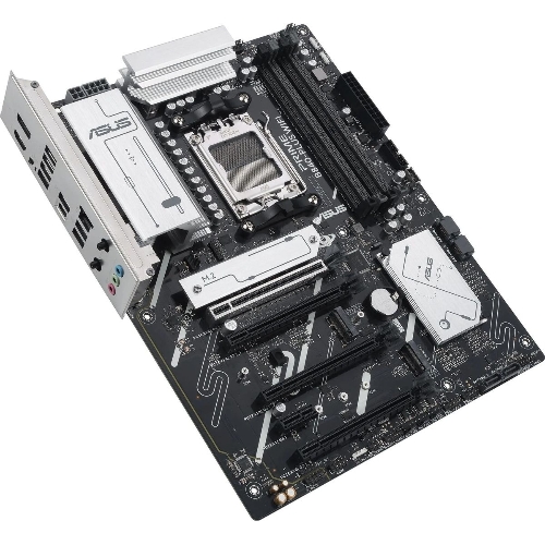 Материнская плата ASUS PRIME B840-PLUS WIFI, AM5, AMD B840, 4xDDR5, 4xSATA, 3xM.2, 1xPCIe 4.0 x16, 1xPCIe 3.0 x16, 2xPCIe 3.0 x16, 1xPCIe 3.0 x1, 1xDP, 1xHDMI, 1x 2.5Gb LAN, 8xUSB-A, 3x3.5 мм, 7.1, ATX