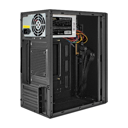 Компьютерный корпус Minitower ExeGate BAA-303-AAA350 (mATX, БП AAA350 с вент. 8см, 2хUSB, HD Audio, черный)