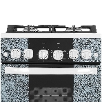 Плита газовая Gefest 5500-02 0113 мрамор, конфорок 4 шт, духовка 52 л, 50 см x 85 см x 58.5 см