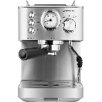 Кофеварка рожковая Maunfeld MF-721S PRO нержавеющая сталь, исп. кофе - молотый/чалды, 1.5 л, 1140 Вт, 15 бар