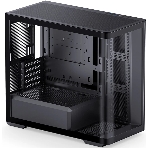 Корпус без блока питания Корпус JONSBO D300 Black MATX без БП, боковая панель из закаленного стекла, mini-ITX, micro-ATX, черный
