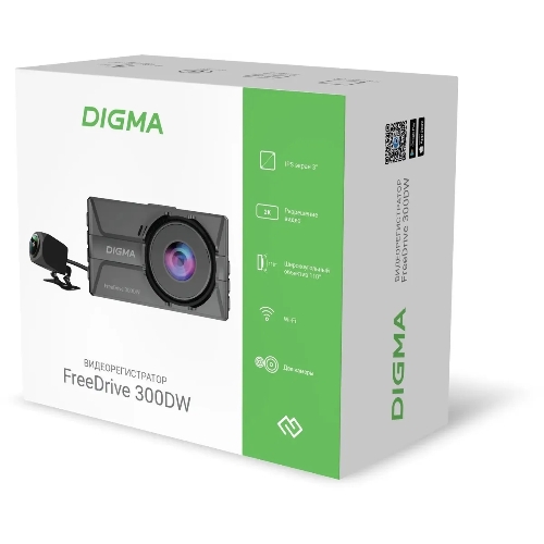Видеорегистратор Digma FreeDrive 300DW, 2560x1440, 3