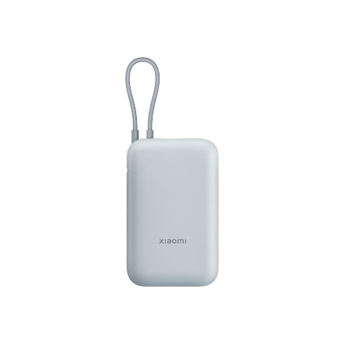 Портативный аккумулятор Xiaomi Power Bank 10000mAh (встроенный кабель) Ледяной синий GL