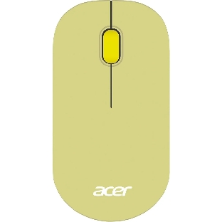 Мышь беспроводная Acer OMR205 зеленый/желтый, 1200 dpi, радиоканал, USB, кнопки - 3
