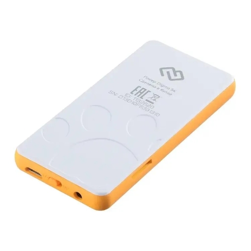 Плеер Hi-Fi Flash Digma S4 8Gb белый/оранжевый/1.8
