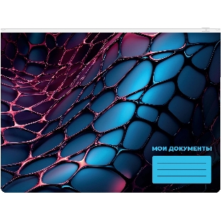 Папка на молнии ZIP Silwerhof Web A4+ ПВХ 0.25мм