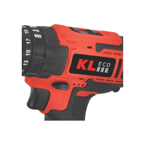 Дрель-шуруповерт KLECO KE18DM-20DB, 18 В, 2 Ач, 30 Нм, щеточный, ударный