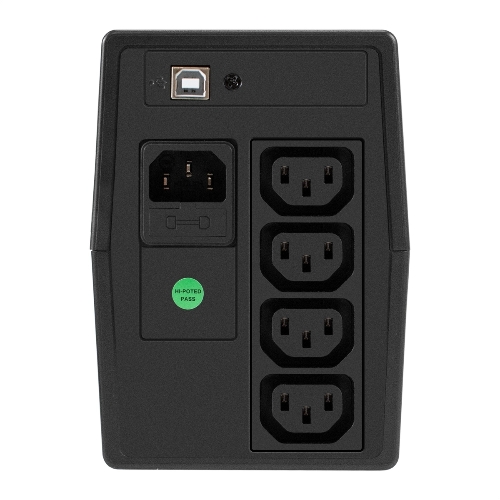 Источник бесперебойного питания ExeGate Smart LB-1000.LCD.AVR.4C13.USB (1000VA/650W, LCD, AVR, 4*C13, USB, батарея 12V 9Ah, черный)