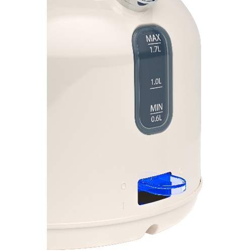 Чайник электрический Candy CK-205 1.7л. 2200Вт слоновая кость корпус: нерж.сталь