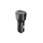 Автомобильное зарядное устройство OLMIO Type-C + USB, 20W, PowerDelivery, QuickCharge3.0, черное