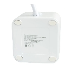 Сетевой фильтр Cablexpert Cube CUBE-3-U4-W-1.5, 3 р, 10А, 4хUSB, 1.5 м, ур.защиты 4+, белый, коробка