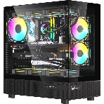 Компьютерный корпус AeroCool/Formula Crystal Z8 COSMIC черный без БП ATX 3x120мм 5x140мм 1xUSB 2.0 1xUSB 3.0 1xUSB3.1 audio bott PSU