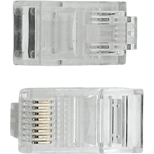 Коннектор Buro RJ45 прозрачный (упак.:20шт)