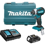 Дрель-шуруповерт Makita DTD153SY, 18 В, 1,5 Ач, 170 Нм, бесщеточный, ударный