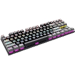 Клавиатура проводная Oklick K600X механическая черный/серый USB Multimedia for gamer LED