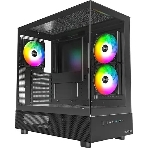 Компьютерный корпус Montech XR черный без БП ATX 3x120мм 2xUSB3.0 1xUSB3.1 audio bott PSU