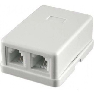 Розетка RJ-11 Двухпортовая, 2х6р4с
