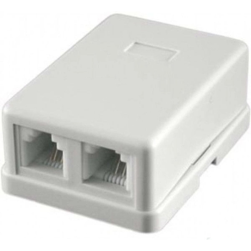Розетка RJ-11 Двухпортовая, 2х6р4с