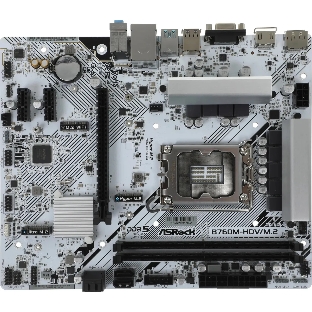 Материнская плата ASRock B760M-HDV/M.2, LGA 1700, Intel B760, 2xDDR5, 4xSATA, 2xM.2, 1xPCI-E 4.0 x16, 2xPCI-E x1, 1xDP, 1xHDMI, 1xVGA, 1x 2.5Gb LAN, 2xUSB-A 3.2 Gen 1, 3xUSB 2.0, 3x3.5 мм, 7.1, Micro-ATX