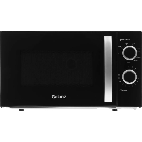 Микроволновая печь Galanz MOG-2009MB черный, 20 л, 700 Вт, переключатели - поворотный механизм