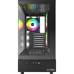 Компьютерный корпус Montech XR черный без БП ATX 3x120мм 2xUSB3.0 1xUSB3.1 audio bott PSU