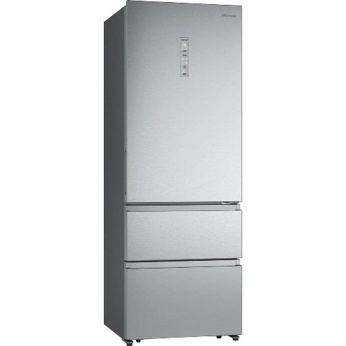 Холодильник Hisense RT641N4ACE серый, двухкамерный, 366/169, морозилка снизу, No Frost
