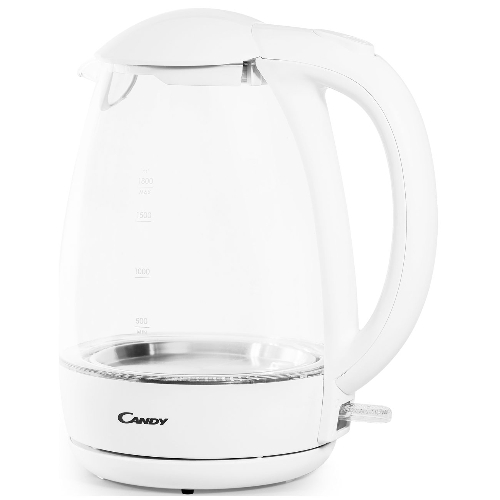 Чайник электрический Candy CK-300 1.8л. 2200Вт белый корпус: Металл/стекло/пластик