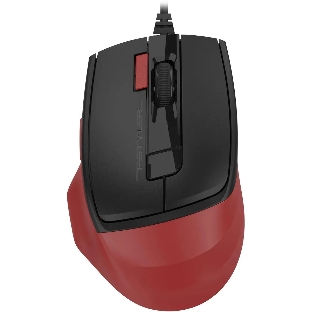 Мышь проводная A4Tech Fstyler FM45S Air красный/черный, 2400 dpi, USB, кнопки - 7