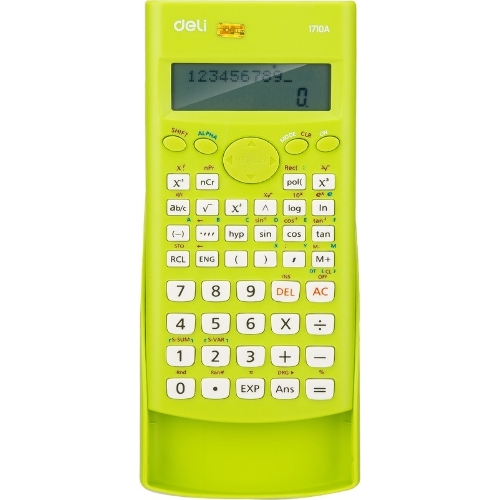 Калькулятор научный Deli E1710A/GRN зеленый 10+2-разр.