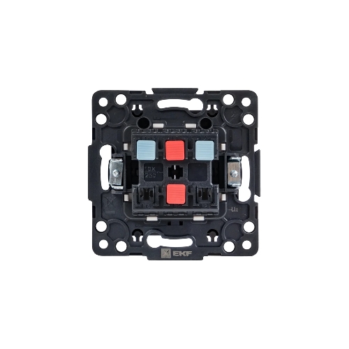 Механизм выключателя EKF EZV10-023-10 Стокгольм PROxima 2-кл. 10А, автоматические клеммы, черный
