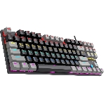 Клавиатура проводная Oklick K600X механическая черный/серый USB Multimedia for gamer LED