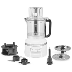 Кухонный комбайн KitchenAid 5KFP1318EWH, мощность 400 Вт, объем чаши 3.1 л, импульсный режим, белый