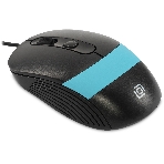 Мышь проводная Oklick 310M черный/синий, 2400 dpi, USB, кнопки - 4