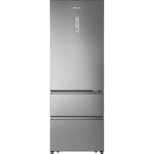 Холодильник Hisense RT641N4ACE серый, двухкамерный, 366/169, морозилка снизу, No Frost