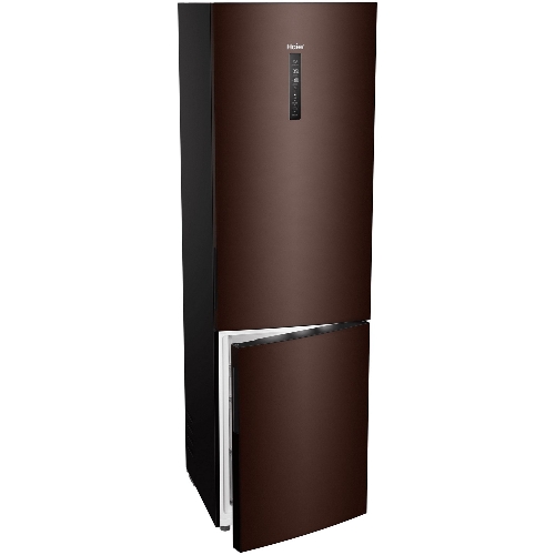 Холодильник Haier C4F740CLBGU1 коричневый двухкамерный 286/115л морозилка снизу, No Frost