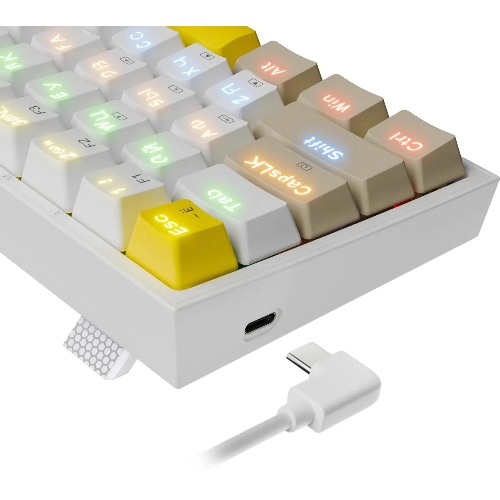 Клавиатура Redragon Fizz проводная, USB Type-A, белый