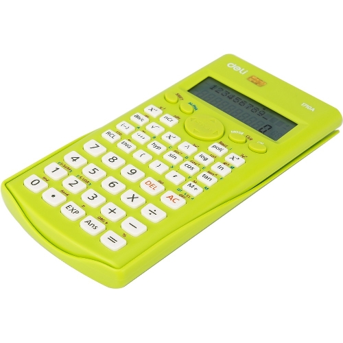 Калькулятор научный Deli E1710A/GRN зеленый 10+2-разр.