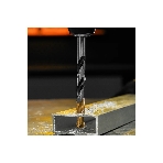Сверло спиральное по металлу Denzel 11 x 142мм, Р6М5, Golden Tip, многогранная заточка