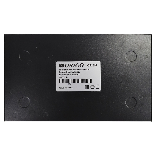 Коммутатор неуправляемый ORIGO OS1216/A1A 16x100Base-TX, корпус металл