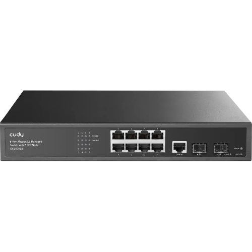 Коммутатор Cudy GS2008S2, 8×1 Гбит/с, 2×1 Гбит/с SFP