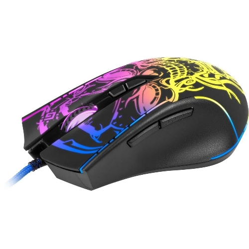 Мышь проводная Defender Bulletstorm GM-928 черный, 7200 dpi, USB, кнопки - 7