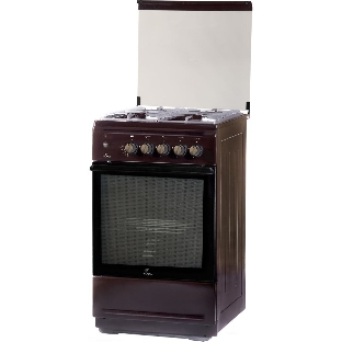 Плита Газовая Flama N FG 24239 B коричневый (стеклянная крышка) реш.чугун