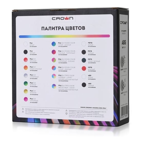 Филамент Crown Micro CM-FILABS019W ABS 1.75 1кг белый