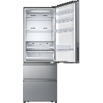 Холодильник Hisense RT641N4ACE серый, двухкамерный, 366/169, морозилка снизу, No Frost