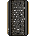 Компьютерный корпус без блока питания Geometric Future Model 2 The Ark, Mini-Tower, no fans, 3xUSB-A 3.0, 1xUSB 3.2 Type-C, mATX, mITX Black/Gold