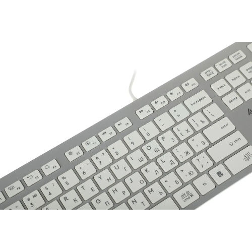 Клавиатура проводная A4Tech Fstyler FX50, USB, белый