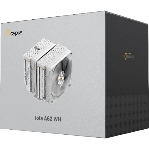Кулер Ocypus Iota A62 WH Iota-A62-WH белый 120мм алюминий+медь 2000rpm 29db 4-pin 260W 158мм